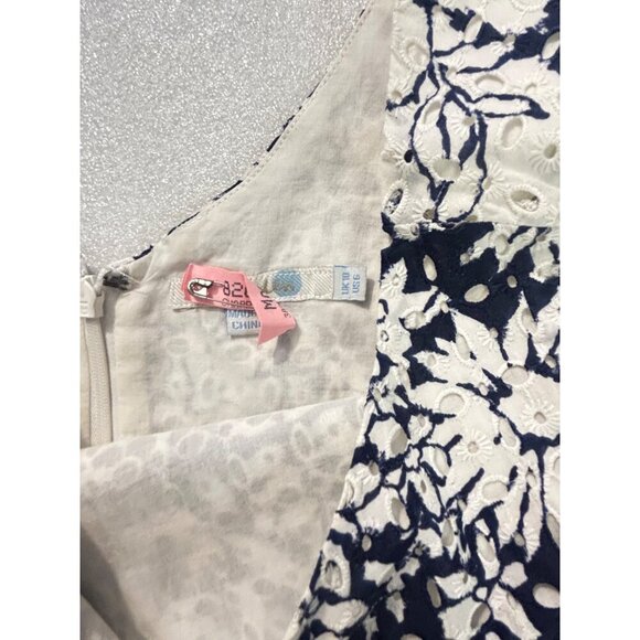 BODEN Vanda Broderie Top Navy & White Eyelet Size 6 - Picture 8 of 8
